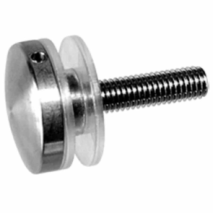 Glasadapter bol Ø 30 mm RVS-304 mat geslepen main product photo