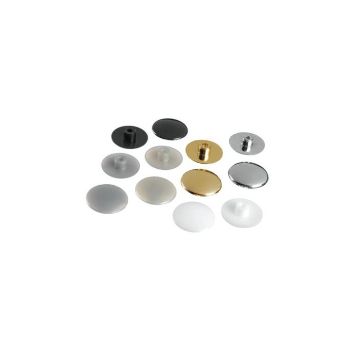 Kunststof afdekdop voor glasklem model 2800, Zwart RAL 9005 main product photo