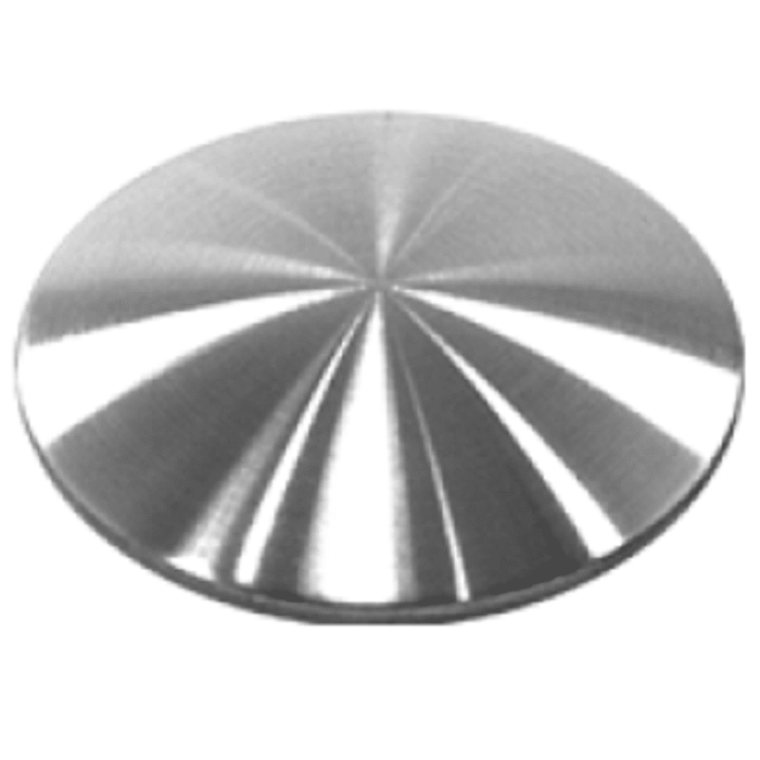 Laskap Ø 33 x 2 mm RVS-304 mat geslepen main product photo