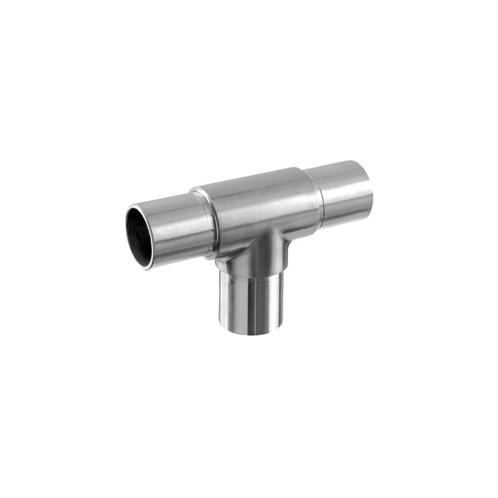 T-verbinder voor buis 42,4 x 2,0 mm vast RVS-316 mat geslepen model 0307 main product photo