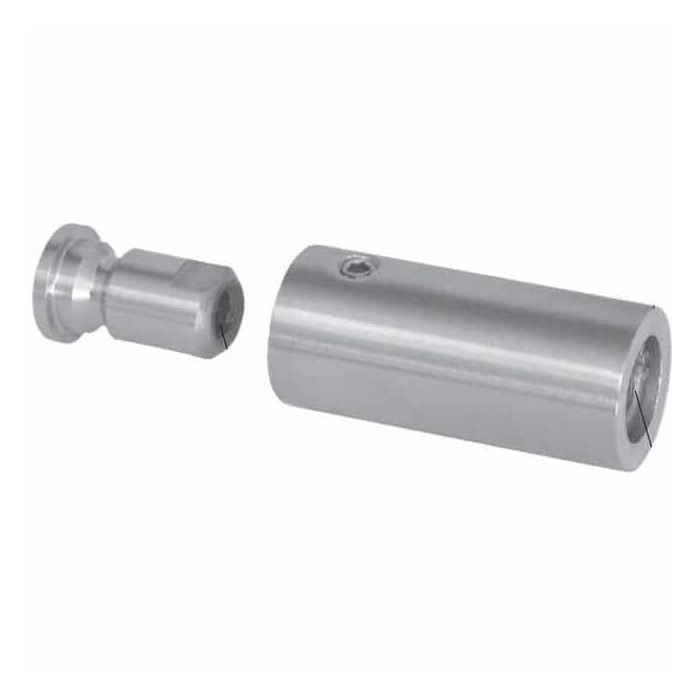 Verbindingsadapter rond vlak RVS-304 mat geslepen main product photo