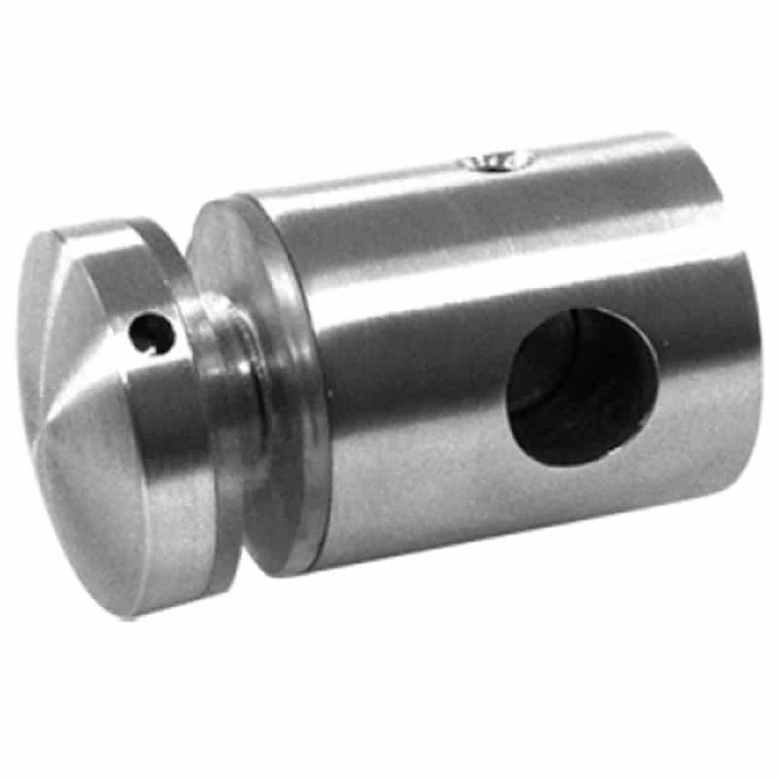 Glasadapter bol Ø 30 mm gat Ø 12 mm RVS-304 mat geslepen main product photo