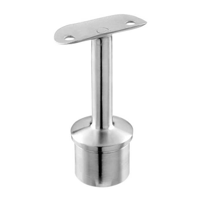 Railingsteun 48,3 x 2,6 mm voor ligger 48,3 mm RVS-316 mat geslepen model 0713 main product photo
