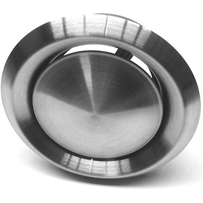 Ventilatieventiel met aansluitbus Ø 100 mm RVS main product photo