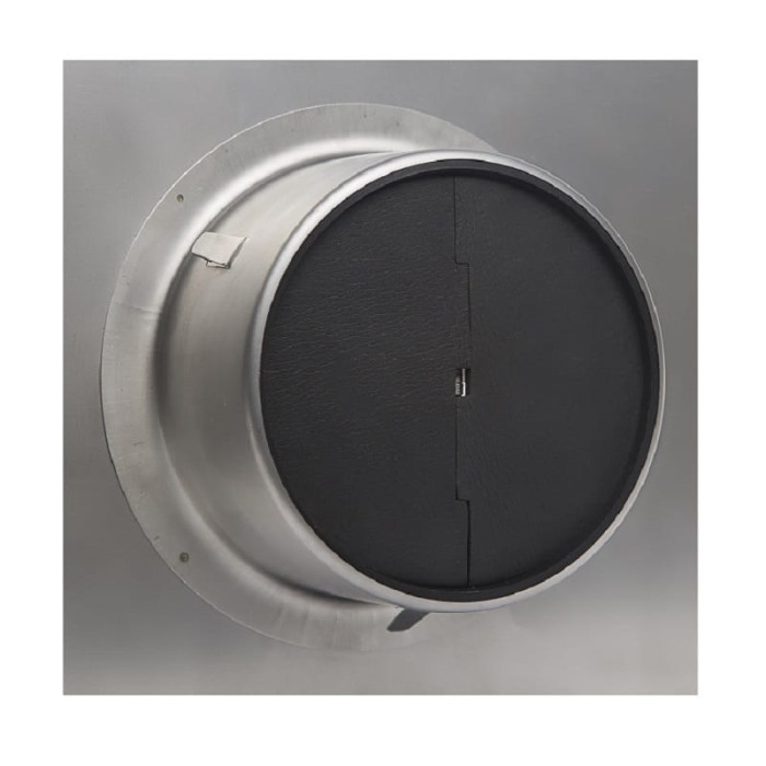 Design gevelkap met terugslagklep PREMIUM LINE KAPPA Ø 150 mm RVS wit gecoat main product photo