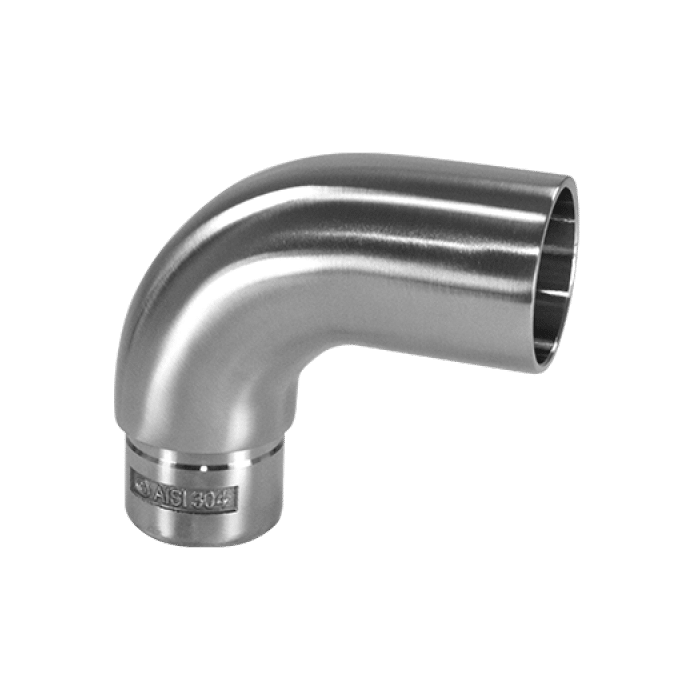 Verbindingsbocht voor buis 42,4 x 2,0 mm vast RVS-304 mat geslepen main product photo
