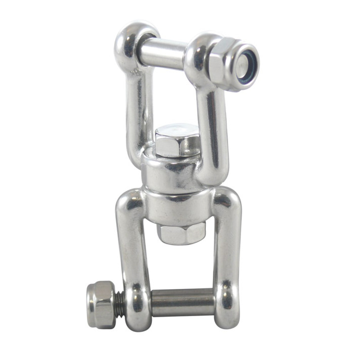 Gaffeloog dubbel met zekeringsmoer 6 mm RVS-316 main product photo