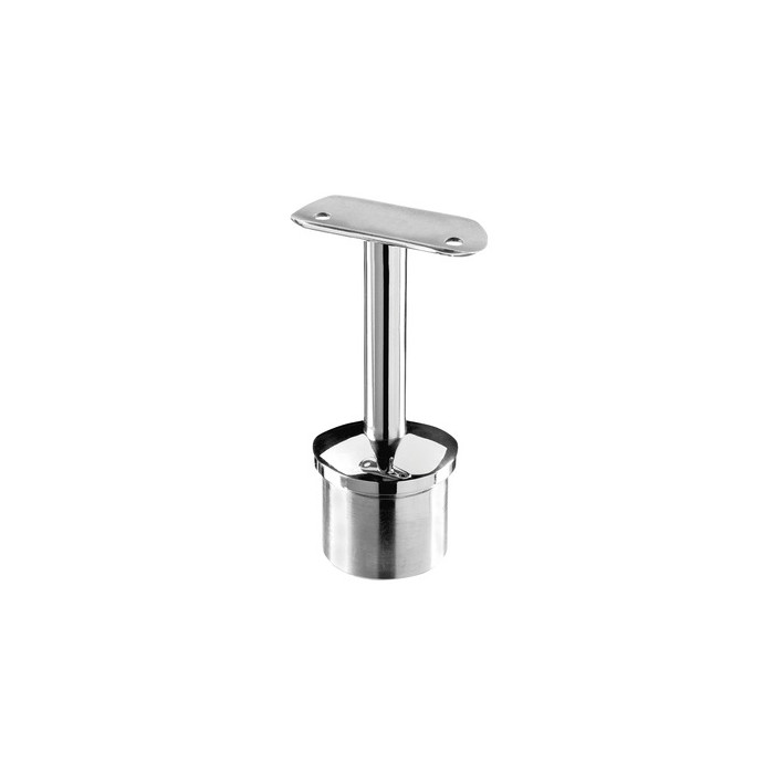 Railingsteun 48,3 x 2,6 mm voor ligger 48,3 mm RVS-316 glanzend gepolijst model 0711 main product photo