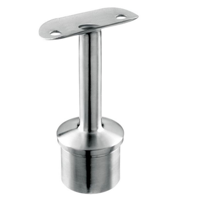 Handrailingsteun met kabeldoorvoer, buis 42,4 x 2,0 mm, (42,4 mm), model 0710, RVS-316 main product photo