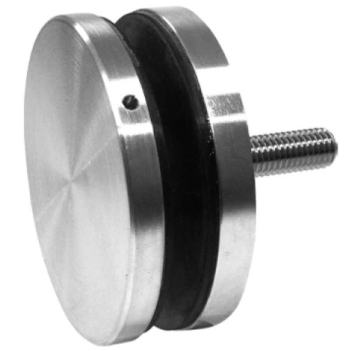Glasadapter vlak met afstandsschijf Ø 72 mm RVS-304 mat geslepen main product photo