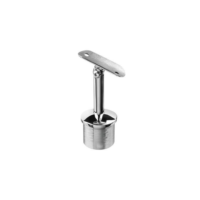 Railingsteun 48,3 x 2,6 mm voor ligger 48,3 mm RVS-316 glanzend gepolijst model 0719 main product photo