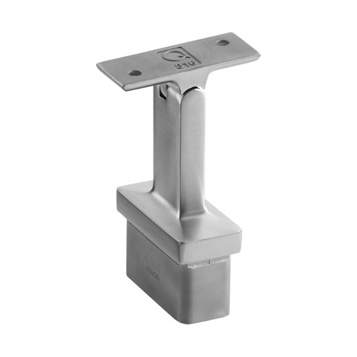 Buissteun Square Line variabel 60 x 30 x 2,6 mm voor vlakke ligger RVS-316 mat geslepen model 4719 main product photo