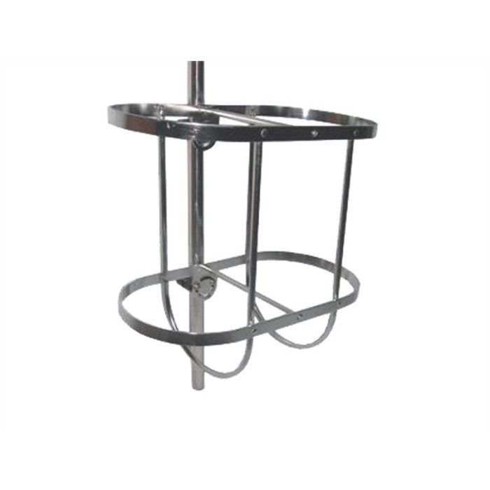 Fenderhouder, dubbel, max 140mm RVS-304 (A2) main product photo