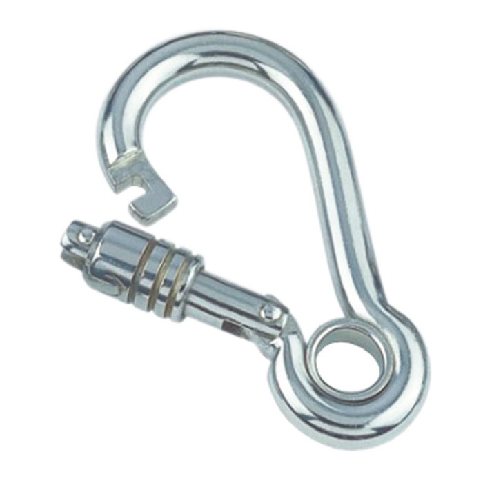 Karabijnhaak met veerslot en oog 8 x 80 mm RVS-316 main product photo
