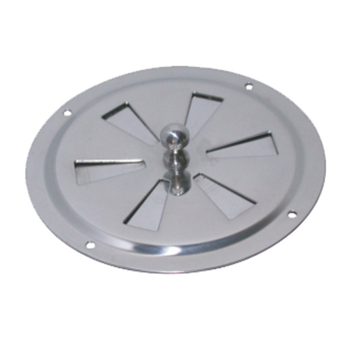Luchtrooster rond afsluitbaar, 100mm RVS-316 (A4) main product photo