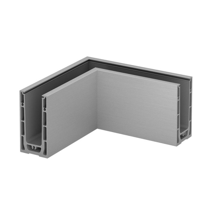 Hoekbevestiging Easy Glass Smart, topmontage, model 8211, aluminium (geanodiseerd) main product photo