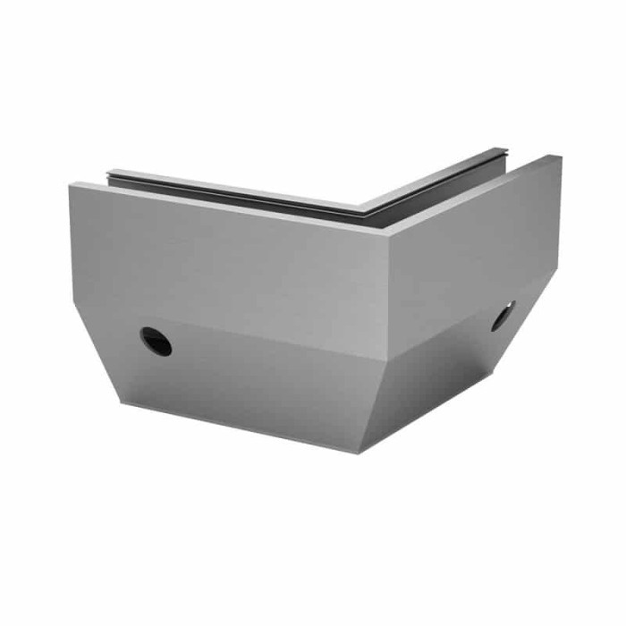 Hoekbevestiging Easy Glass Prime Y, zijmontage, model 8441, aluminium (geanodiseerd) main product photo