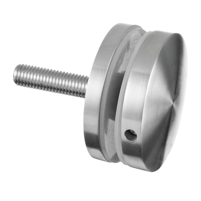 Glasadapter 60 mm vlak lengte 10 mm RVS-316 mat geslepen model 0745 main product photo