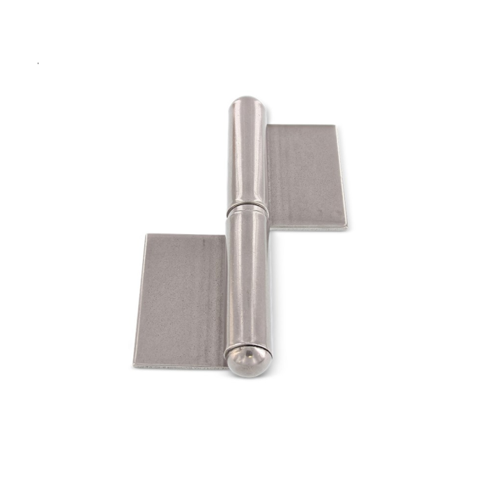 Laspaumelle 2-delig met lange flenzen links (DIN rechts) 135 mm RVS-304 (A2) main product photo