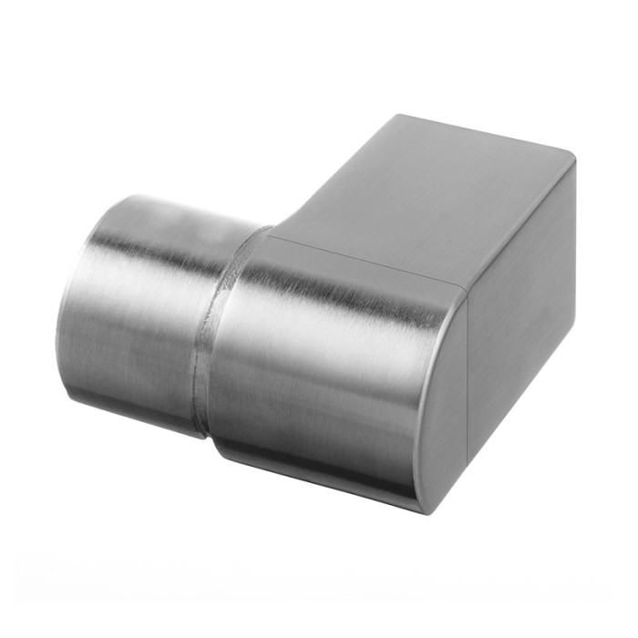 Muurflens 90 graden voor U-profielbuis 48,3 mm vast RVS-316 mat geslepen model 6507 main product photo