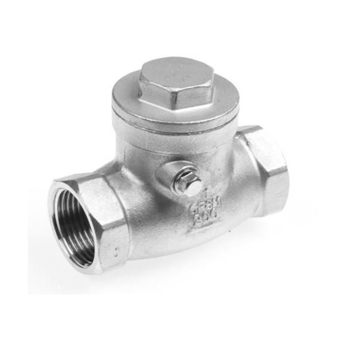 Terugslagklep swingcheck, 1.1/2 inch RVS-316 (A4) main product photo