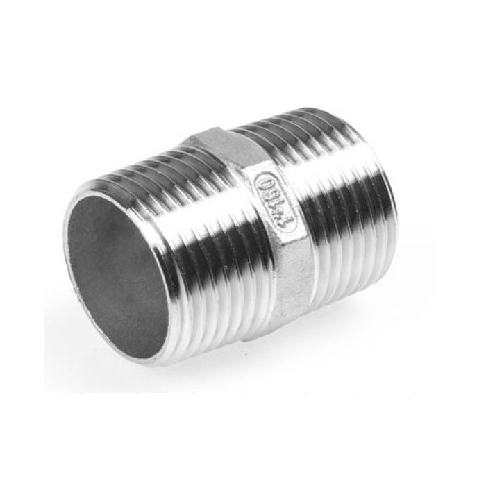 Zeskant nippel BSP, 4 inch RVS-316 (A4) main product photo