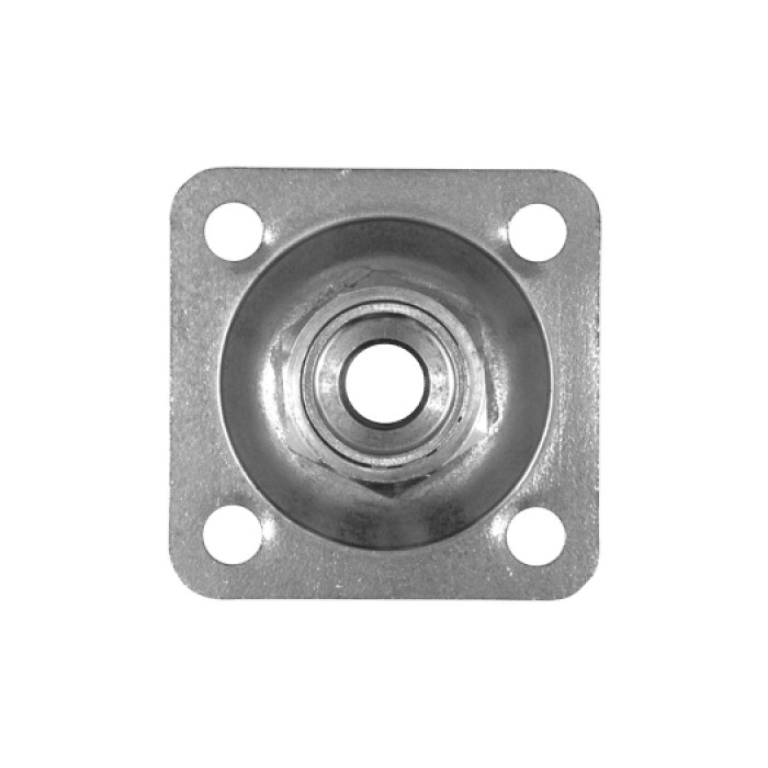 Muurplaat 100 x 100 x 4 mm, RVS-304 main product photo