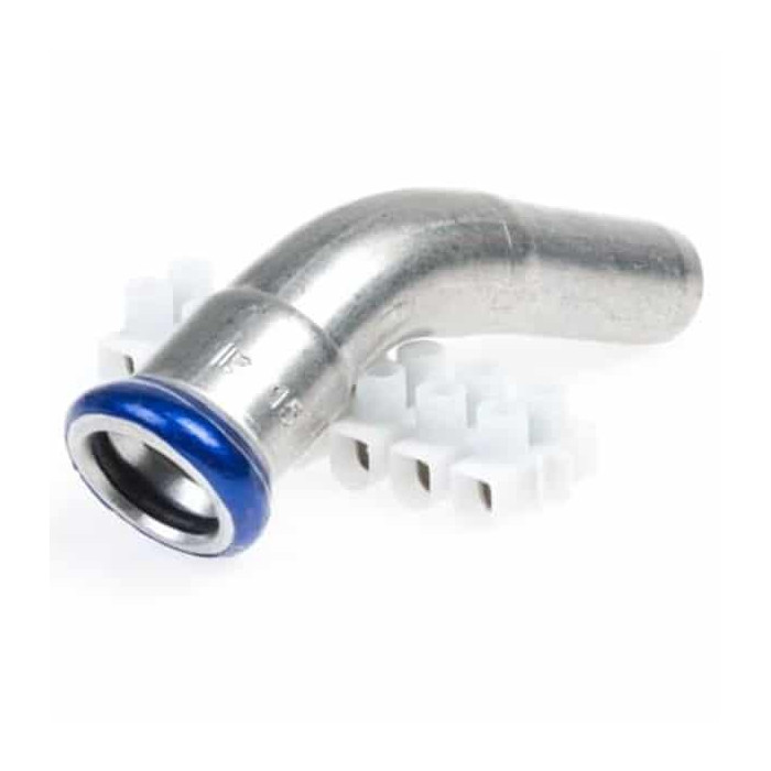 Insteekbocht 45 graden, 54 mm, M-V RVS-316 (A4) main product photo