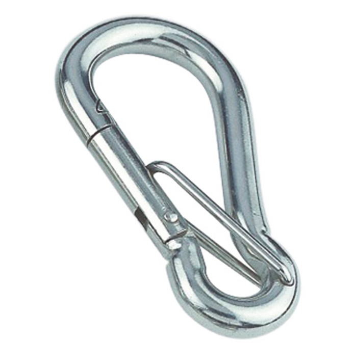 Karabijnhaak met veiligheidsslot 8 x 80 mm RVS-316 main product photo