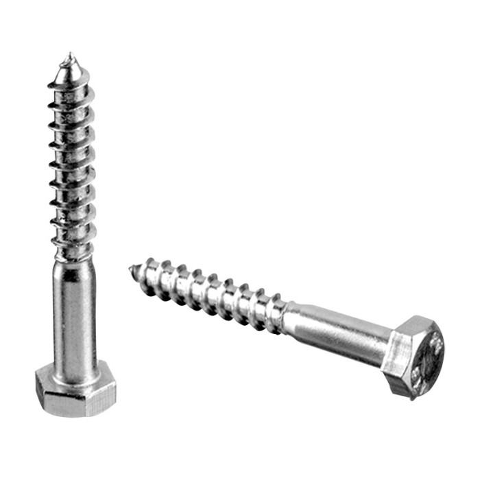 Zeskant houtdraadbout, 7 x 60 mm, A4-70, QS-4 RVS-316 main product photo
