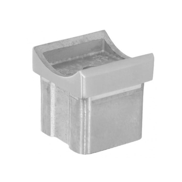 Buisadapter 40 x 40 x 2,0 mm voor ligger 48,3 mm RVS-304 mat geslepen model 0725 main product photo