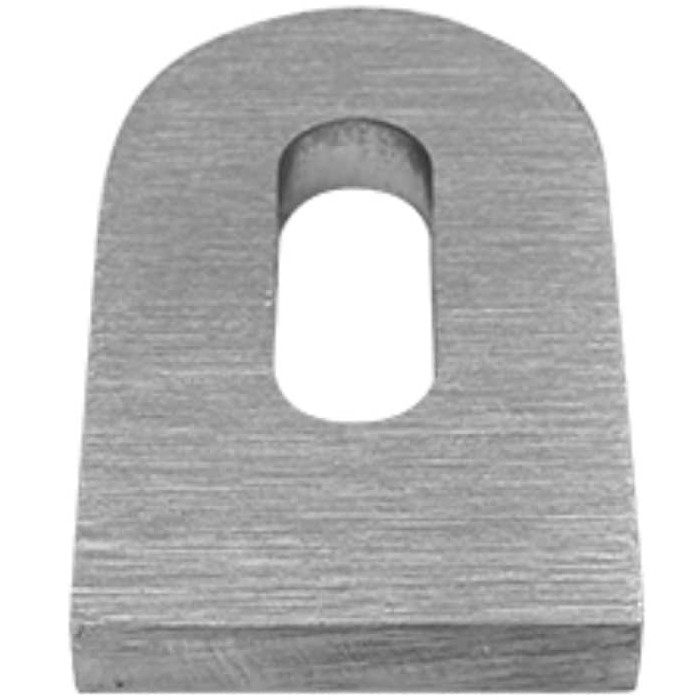 Laslip 50 x 30 x 6 mm RVS-304 mat geslepen main product photo