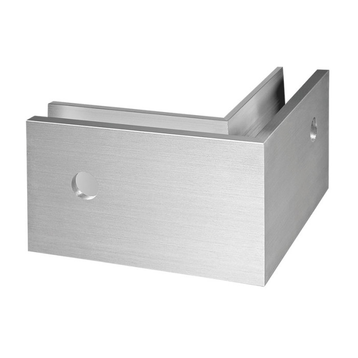 Easy Glass Slim buitenhoek zijmontage model 8031 aluminium (geanodiseerd) main product photo