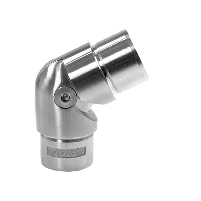 Scharnierverbinder voor buis 33,7 x 2,0 mm RVS-304 mat geslepen main product photo