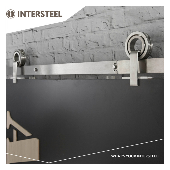 Intersteel Schuifdeursysteem Modern Top rvs geborsteld main product photo