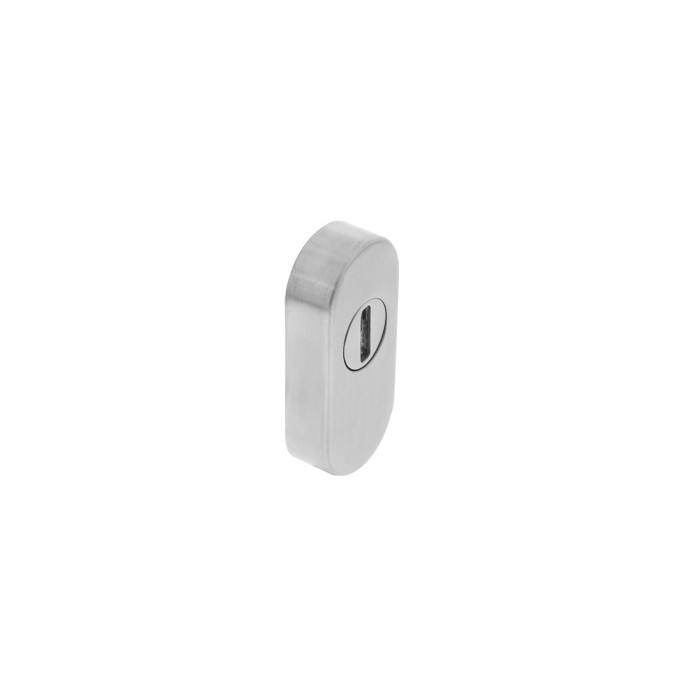 Intersteel Veiligheid-schuifrozet ovaal met sleufplaatje rvs geborsteld main product photo