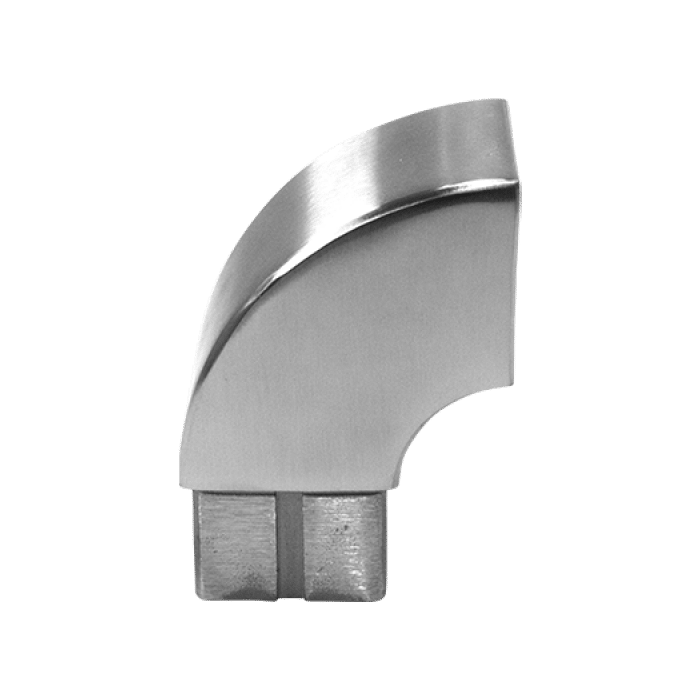 Afsluitboog koker 40 x 40 mm RVS-304 mat geslepen main product photo