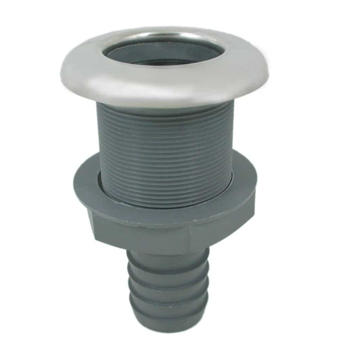 Huiddoorlaat met plastic slangaansluiting, slang 32mm RVS-316 (A4) main product photo
