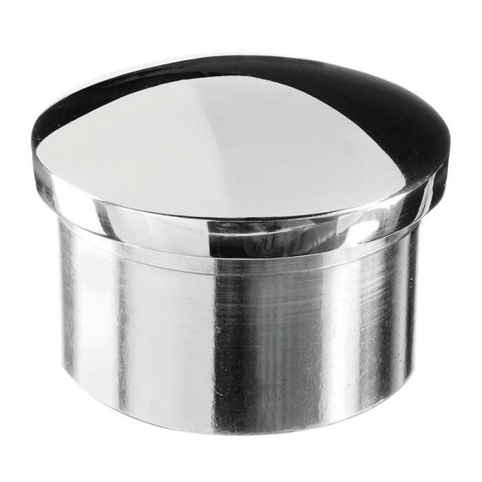 Eindkap afgerond, buis 42,4 x 2,0 mm, model 0729, RVS-316, glanzend main product photo