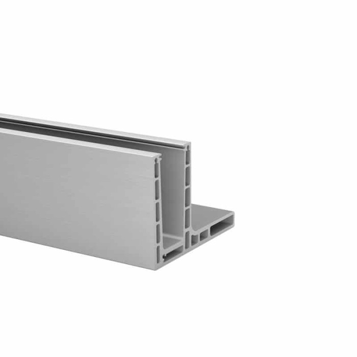 Easy Glass Prime vloerprofiel, topmontage, lengte 2500 mm, model 8420, aluminium (geanodiseerd) main product photo