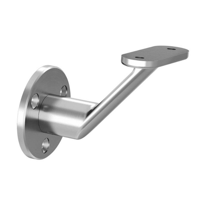 Leuninghouder vlak RVS-316 mat geslepen model 0126 main product photo