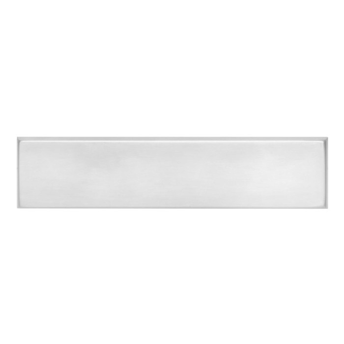 Intersteel Tochtwering rechthoek met klep verdekt rvs geborsteld main product photo