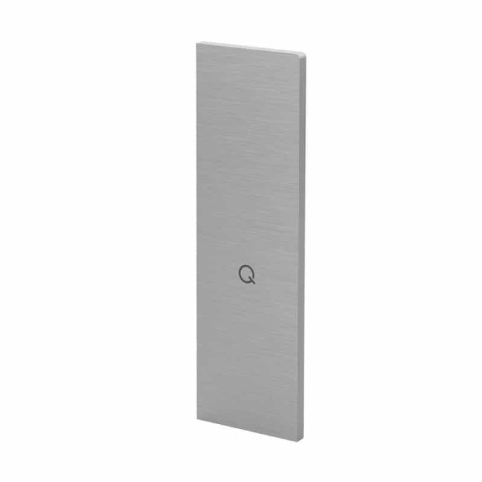 Eindkap Easy Glass Smart, 206,5 x 68 mm, model 8233, aluminium (onbewerkt) main product photo