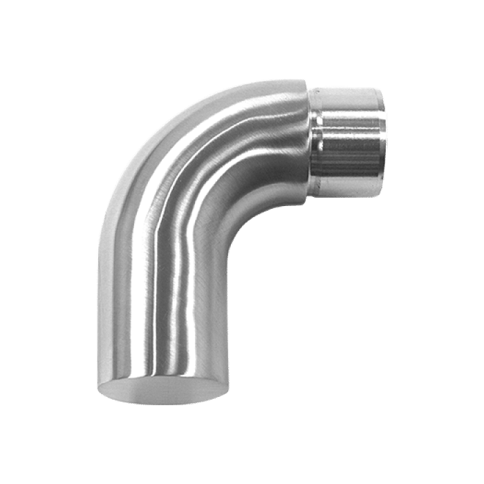 Afsluitbocht vlak buis Ø 33,7 x 2 mm RVS-304 mat geslepen main product photo
