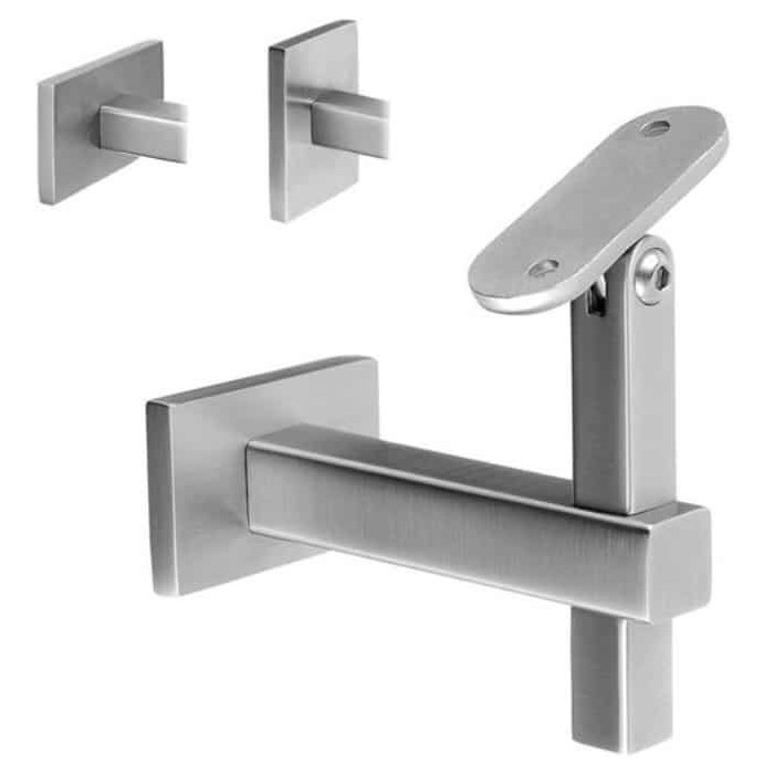 Leuninghouder vlak RVS-316 mat geslepen model 4145 main product photo