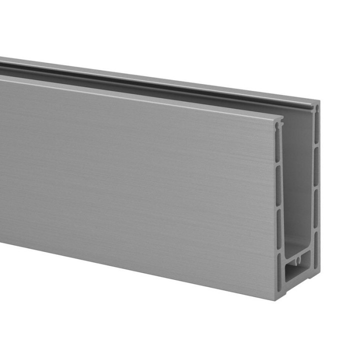 Easy Glass Prime vloerprofiel, topmontage, lengte 2500 mm, model 8410, aluminium (geanodiseerd) main product photo