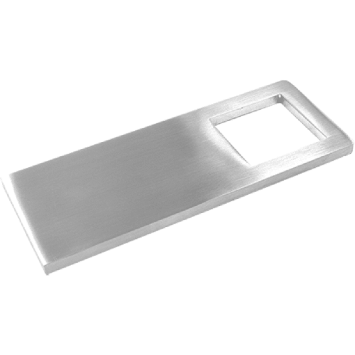 Wandankerplaat voor koker 40 x 40 mm, RVS-304 main product photo