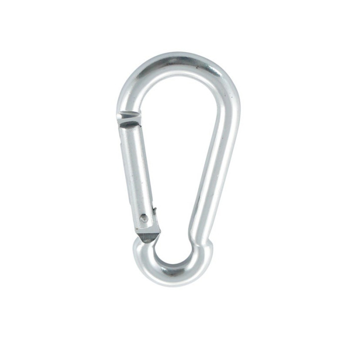 Karabijnhaak 8 x 80 mm aluminium zilver main product photo