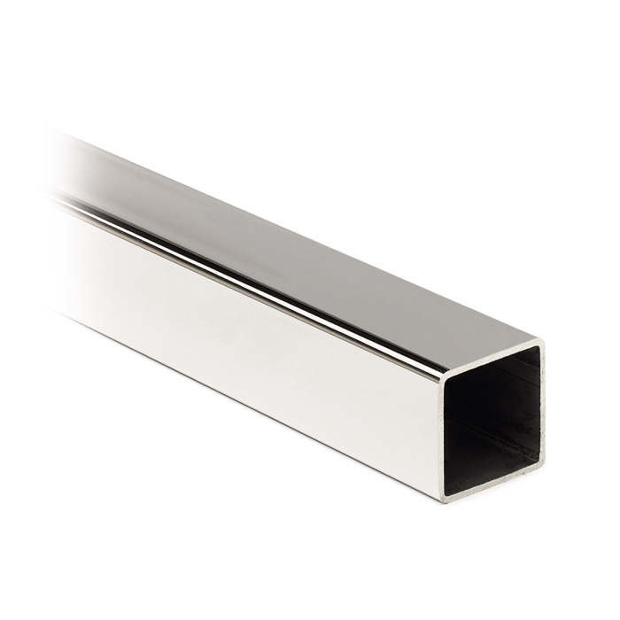 RVS koker 20 x 20 x 1,5 mm RVS-304 glanzend gepolijst main product photo