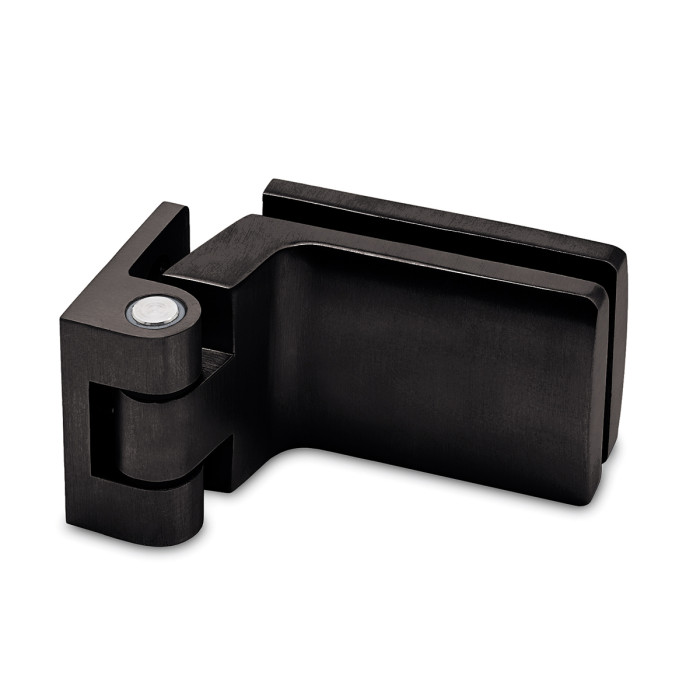 Glasdeurscharnier Victorine glas/wand RVS-304 zwart main product photo